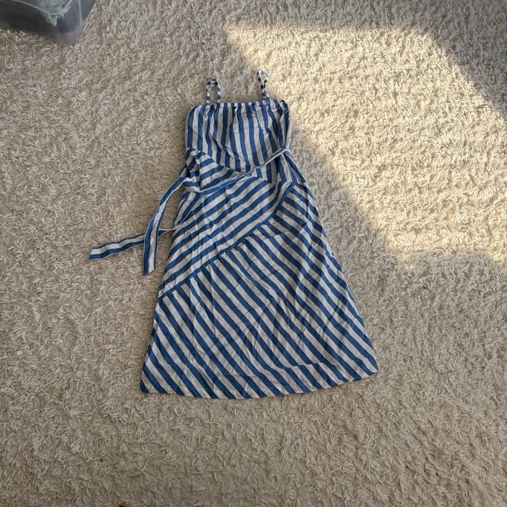 GAP Blue and White Striped dress